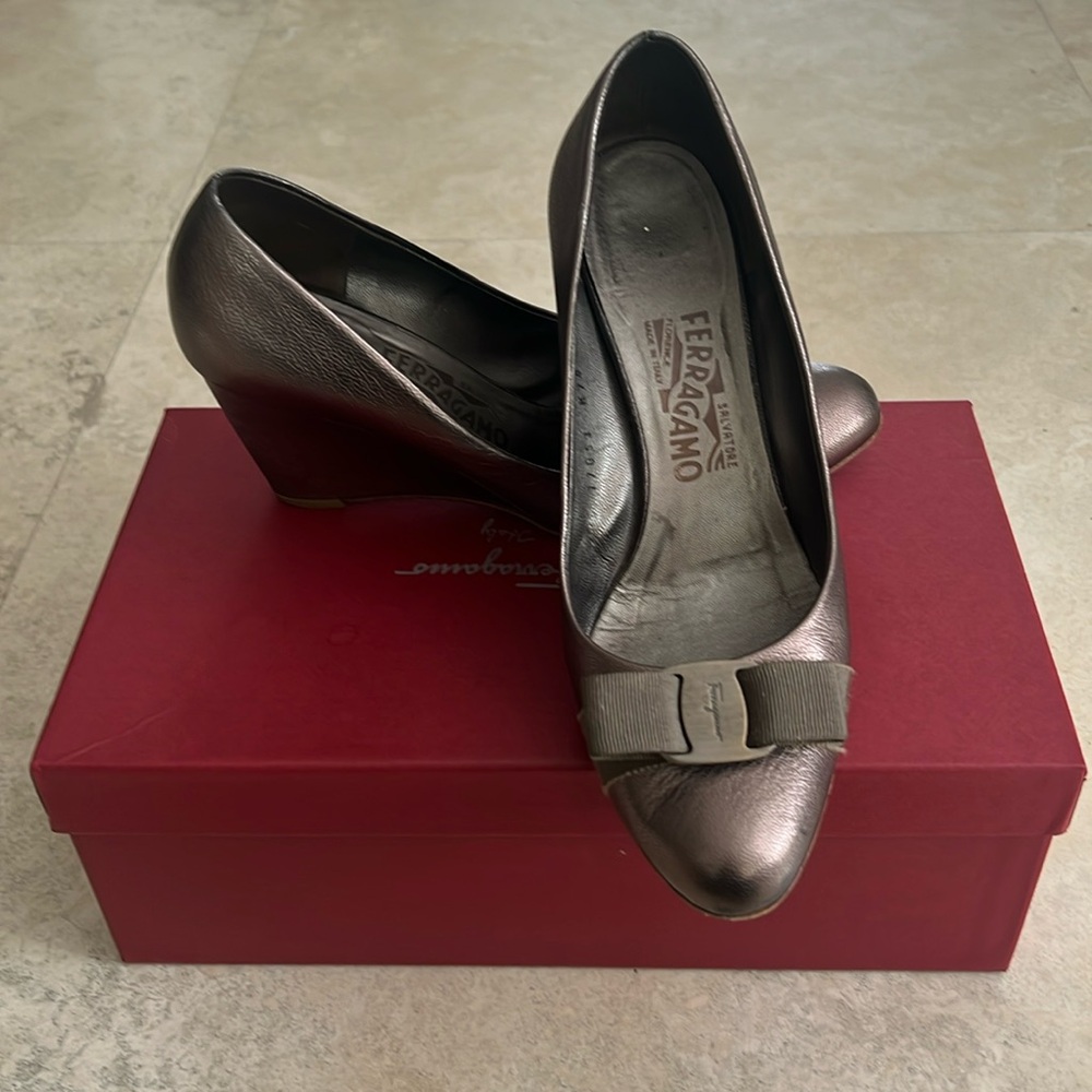 Classic Ferragamo wedge